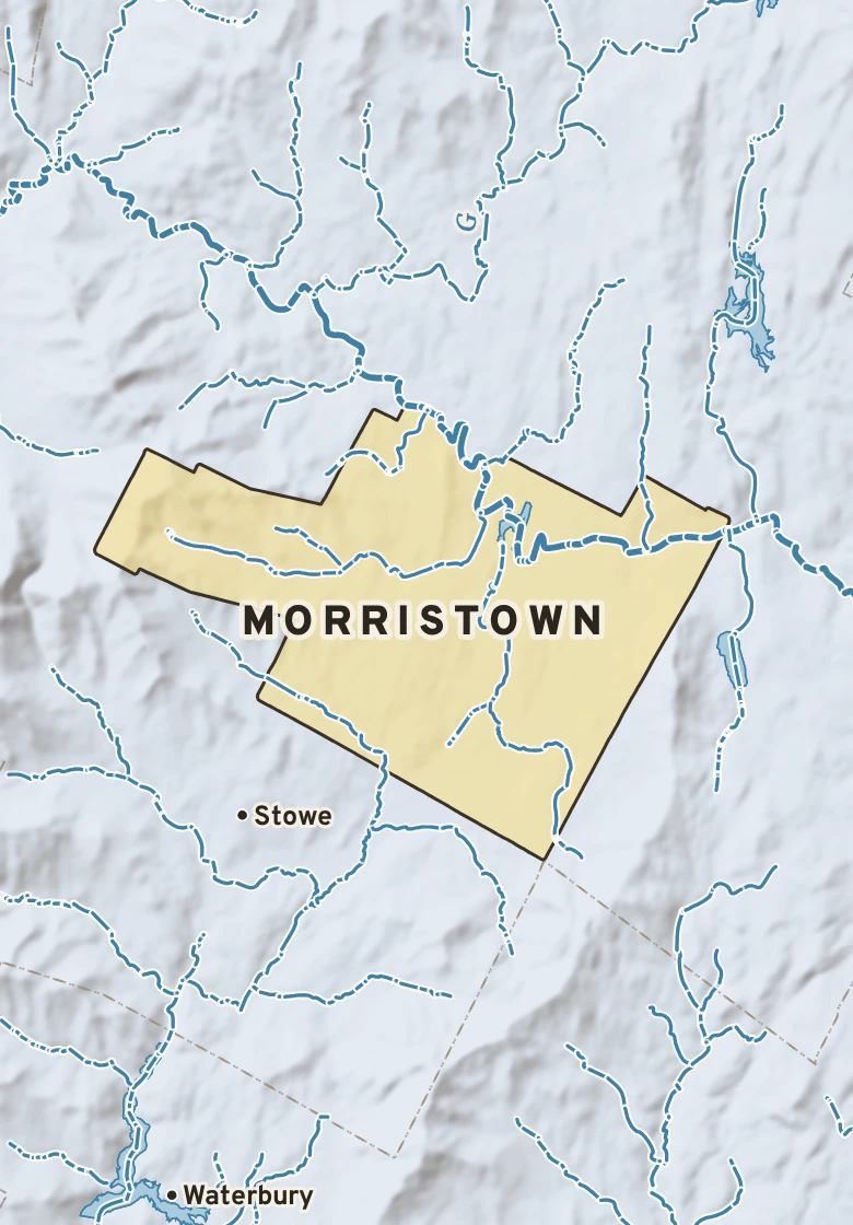 Atlas plate of Morristown, Vermont.