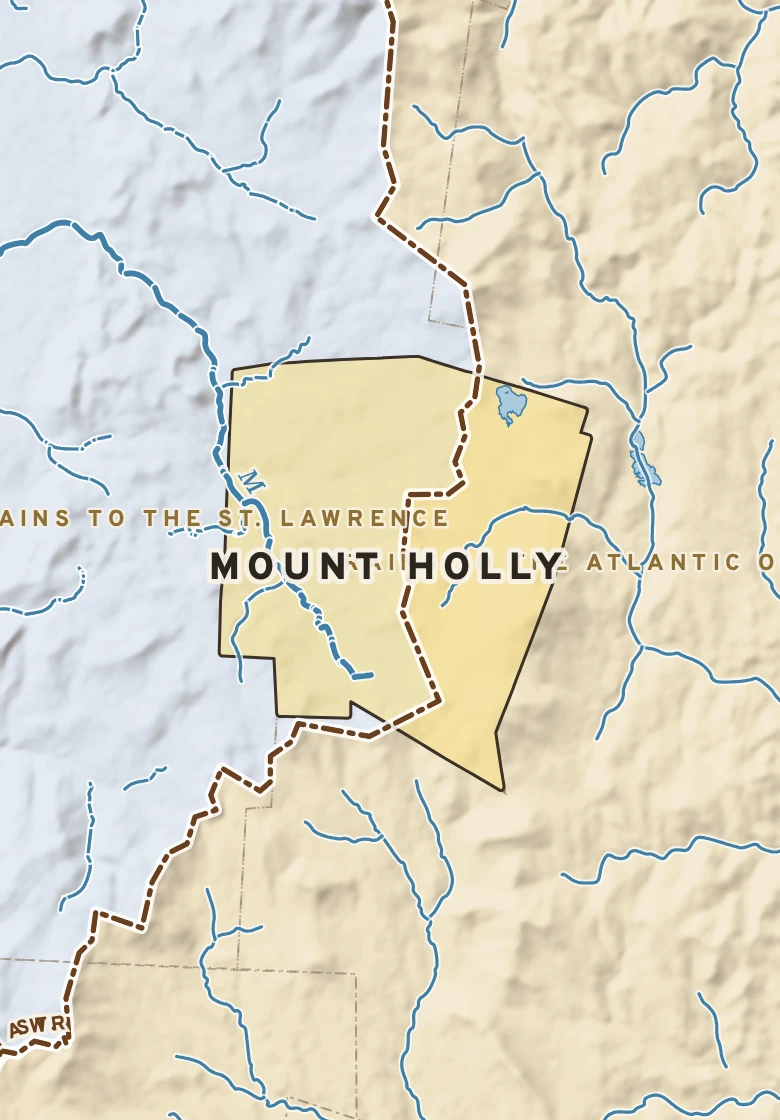 Atlas plate of Mount Holly, Vermont.