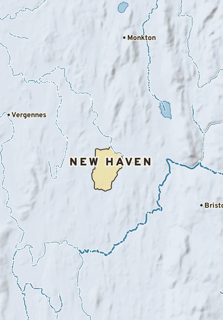 Atlas plate of New Haven, Vermont.