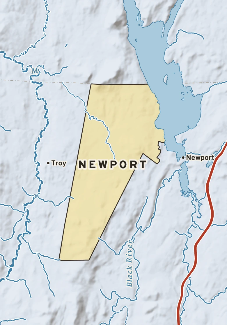Atlas plate of Newport, Vermont.