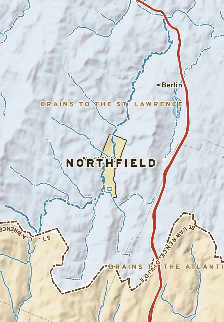 Atlas plate of Northfield, Vermont.
