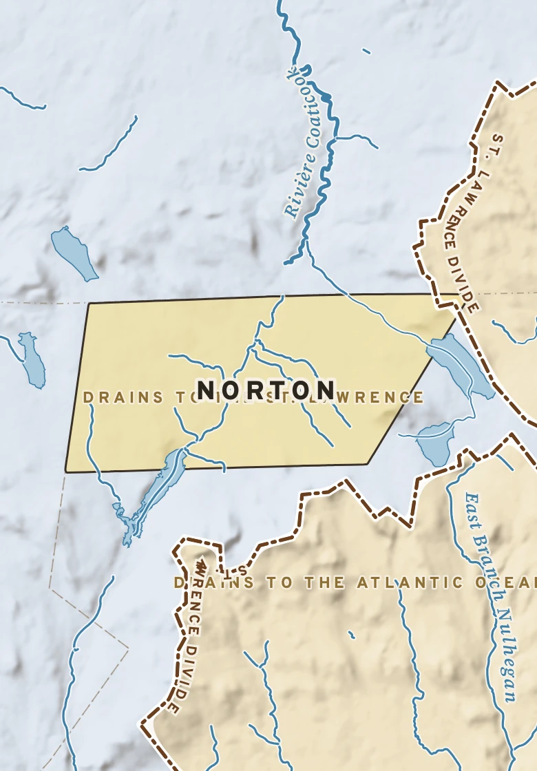 Atlas plate of Norton, Vermont.
