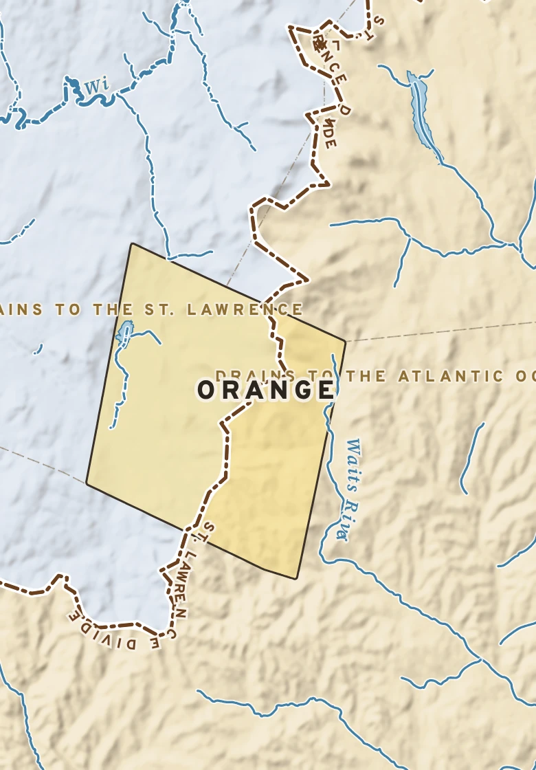 Atlas plate of Orange, Vermont.
