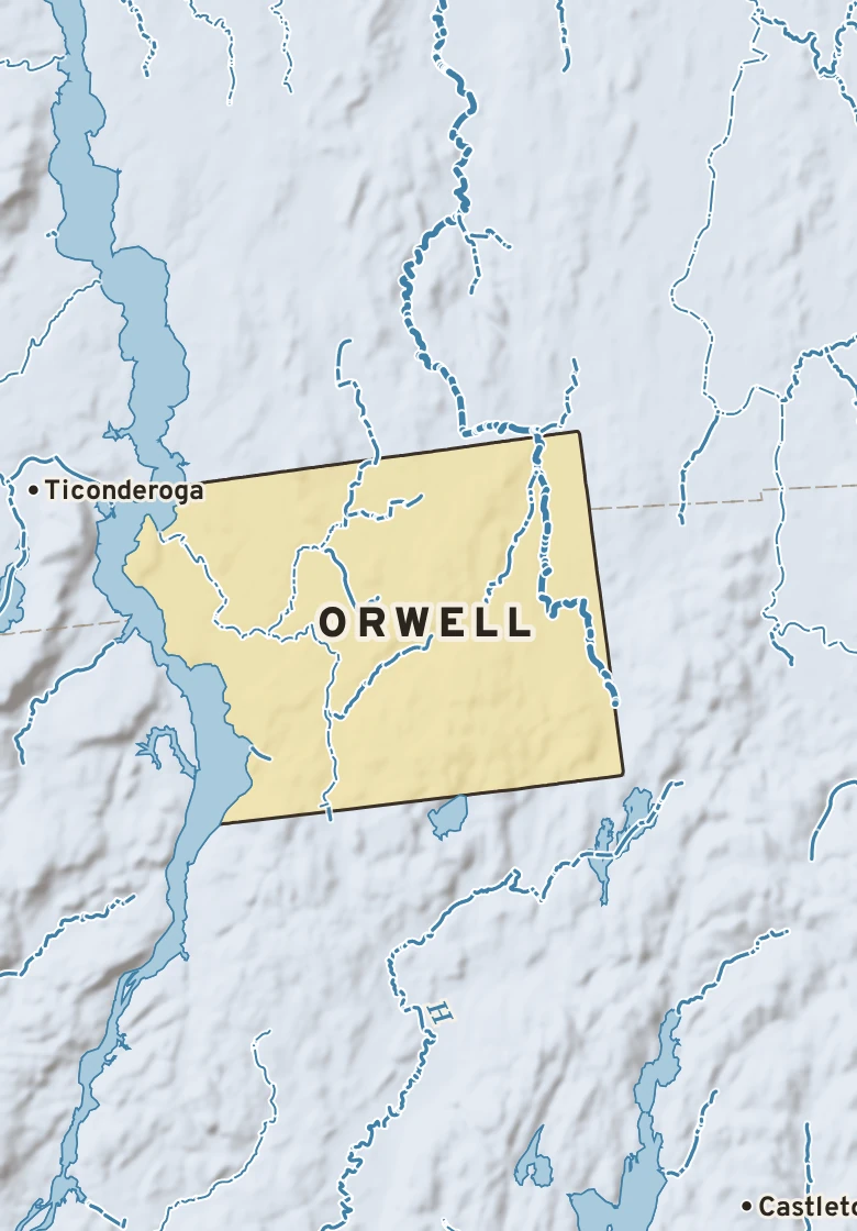 Atlas plate of Orwell, Vermont.