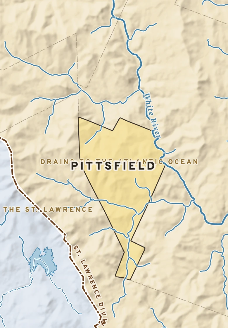 Atlas plate of Pittsfield, Vermont.
