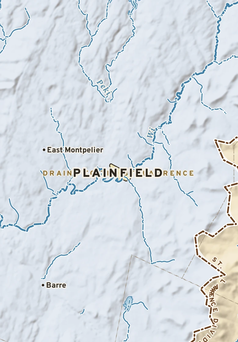 Atlas plate of Plainfield, Vermont.