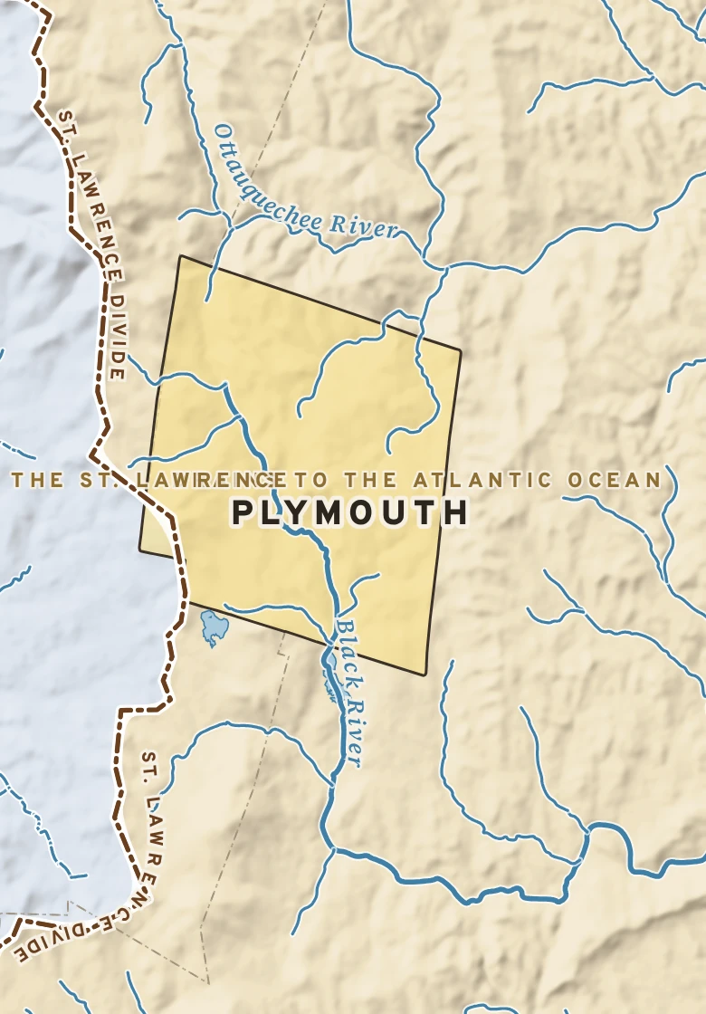 Atlas plate of Plymouth, Vermont.