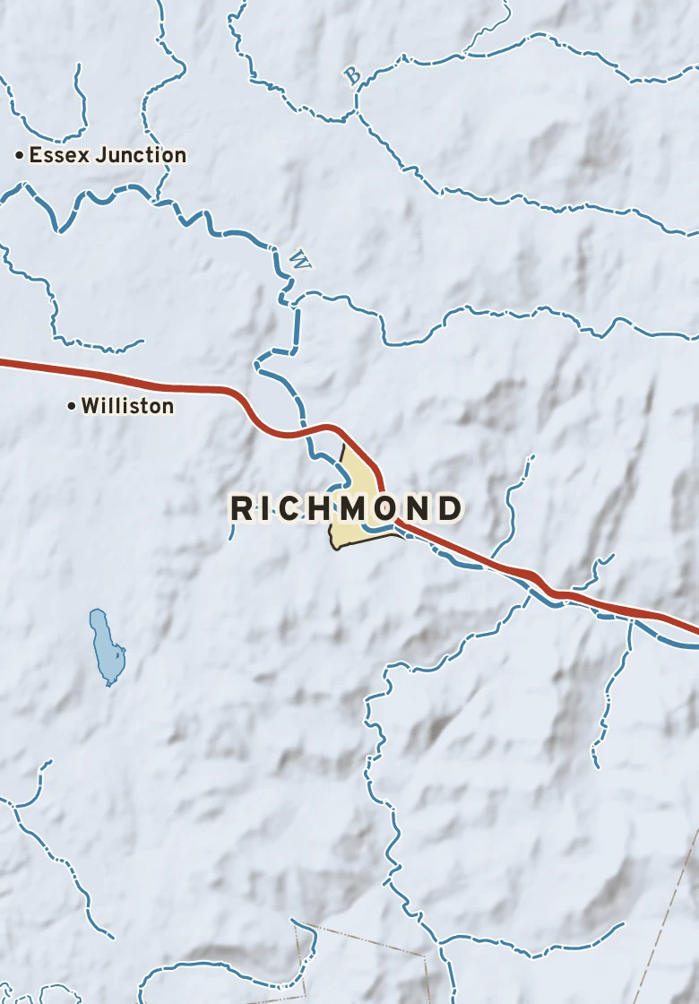 Atlas plate of Richmond, Vermont.