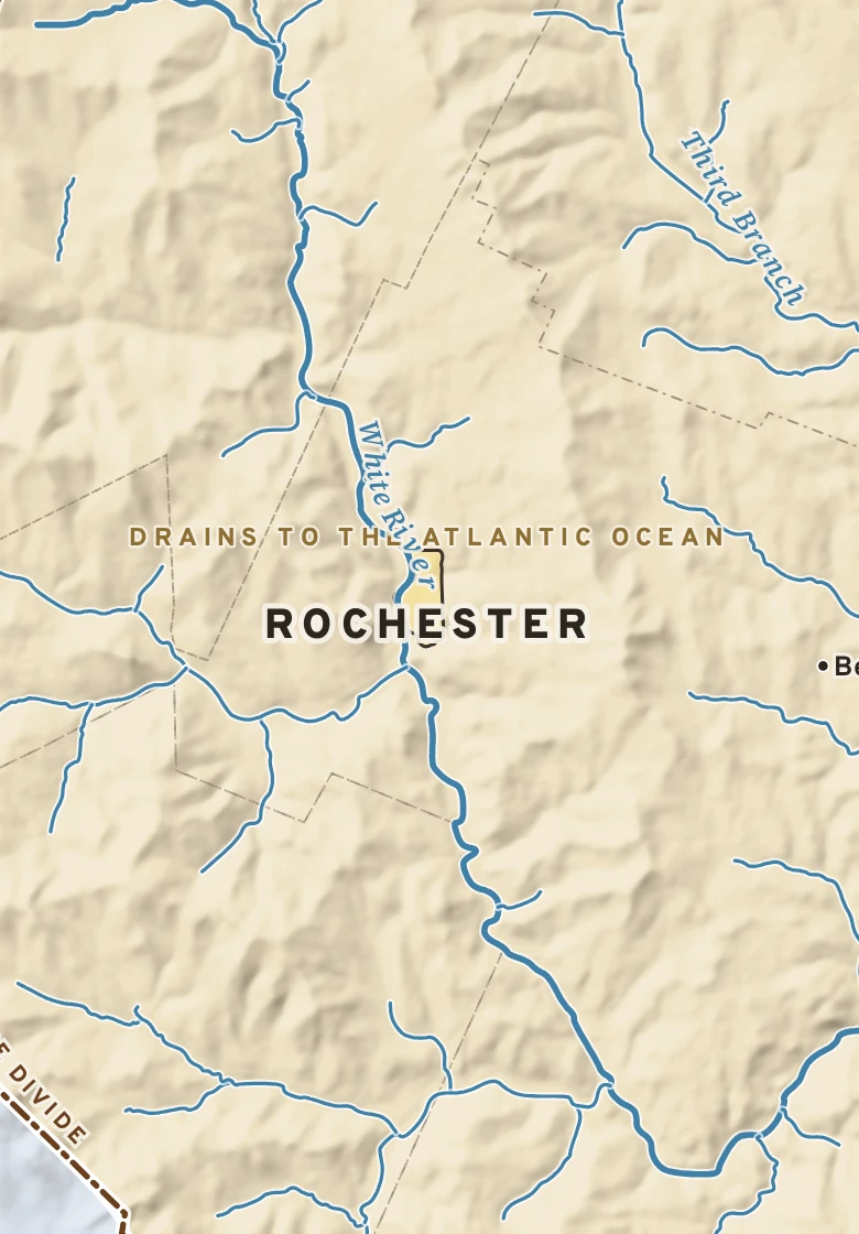 Atlas plate of Rochester, Vermont.