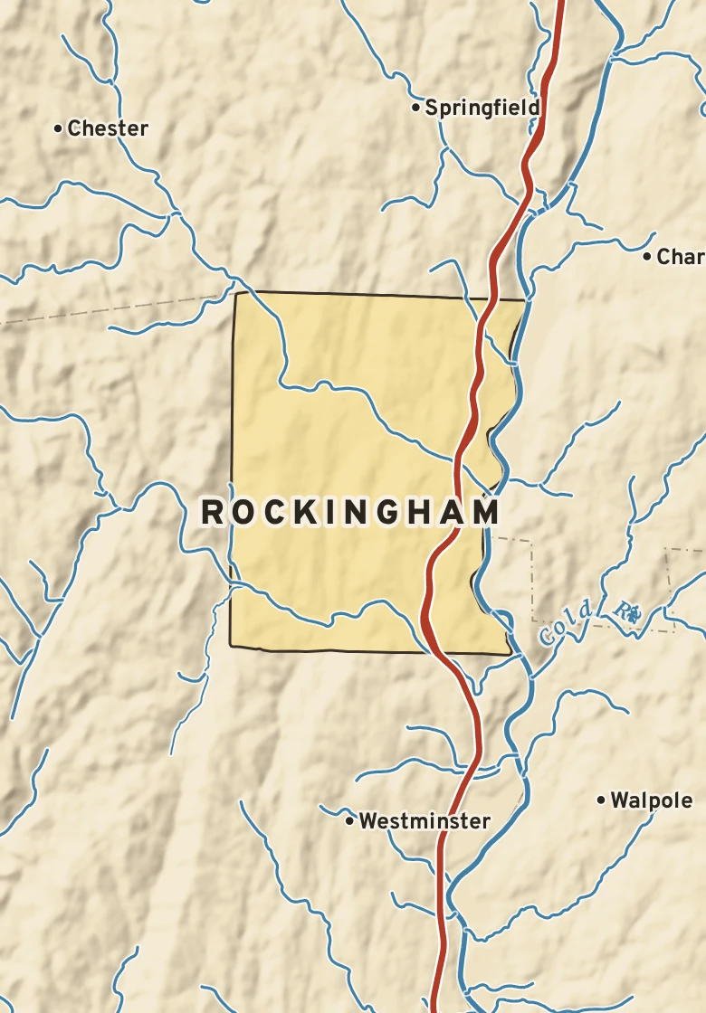 Atlas plate of Rockingham, Vermont.