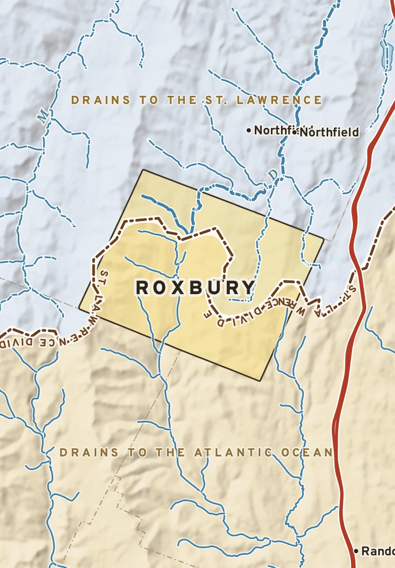 Atlas plate of Roxbury, Vermont.