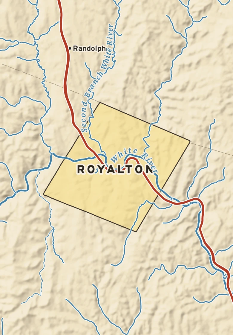 Atlas plate of Royalton, Vermont.