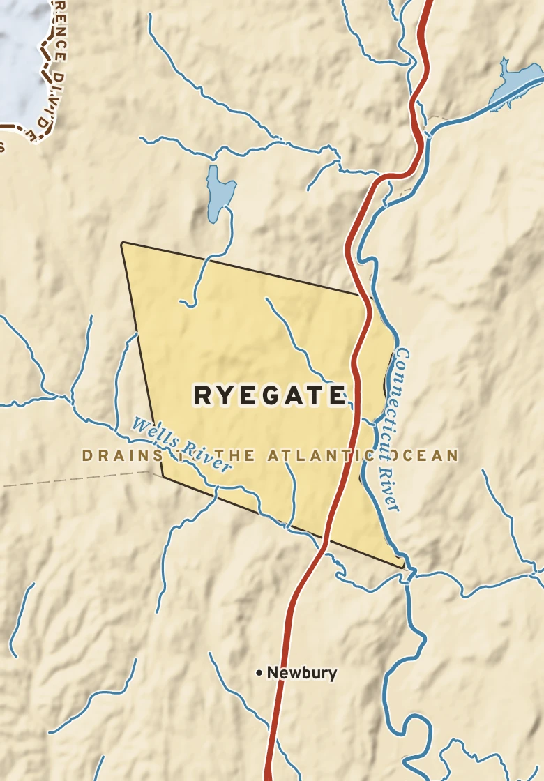 Atlas plate of Ryegate, Vermont.