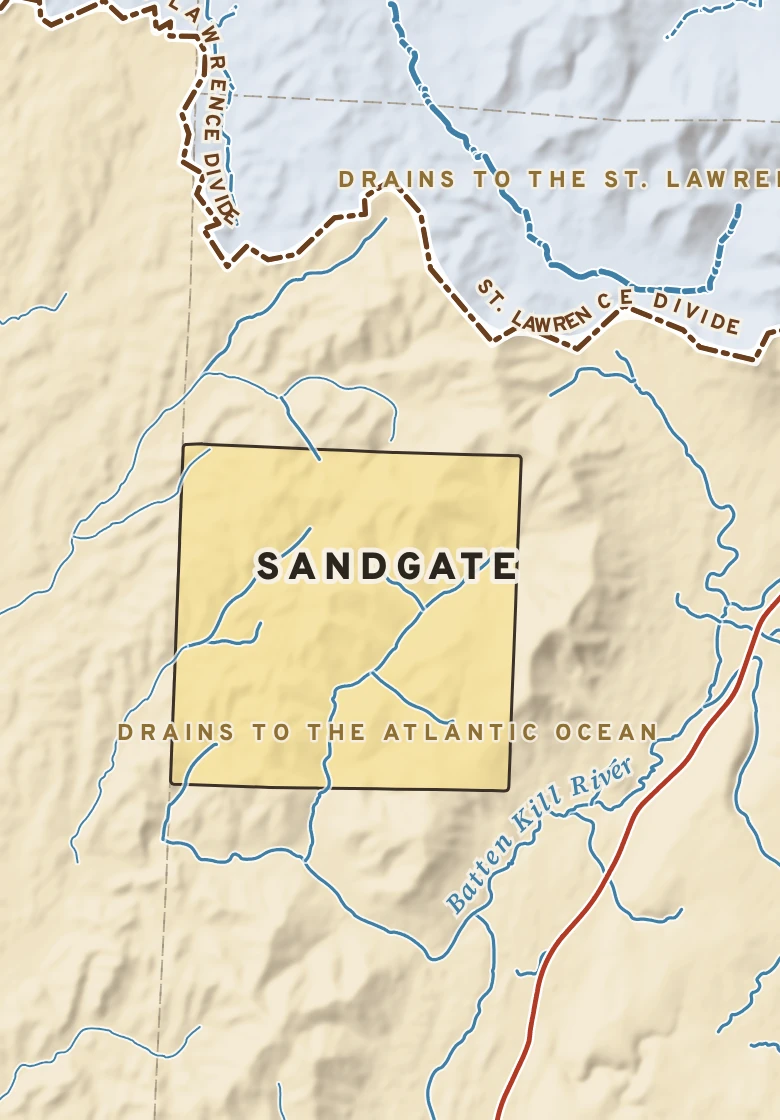 Atlas plate of Sandgate, Vermont.