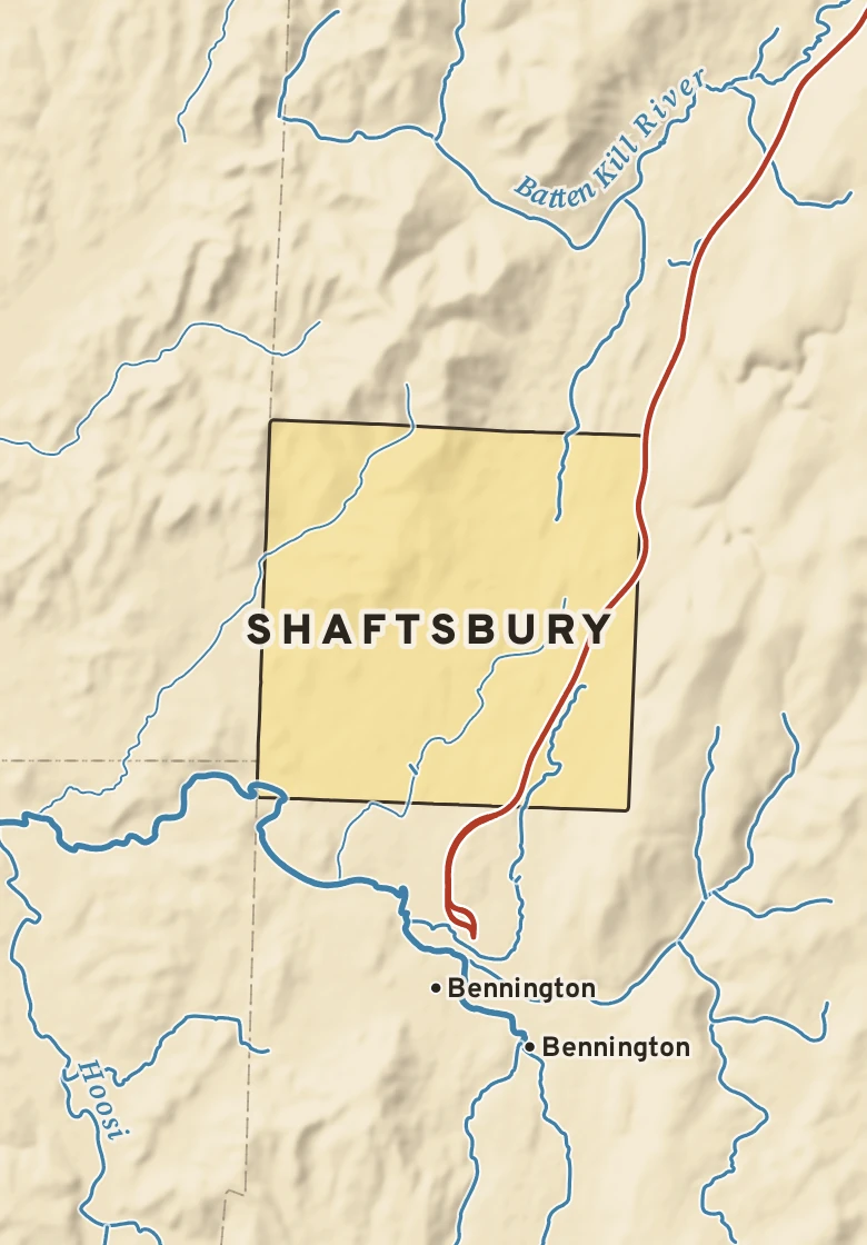 Atlas plate of Shaftsbury, Vermont.