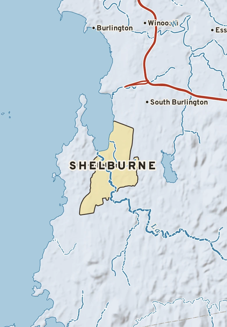 Atlas plate of Shelburne, Vermont.