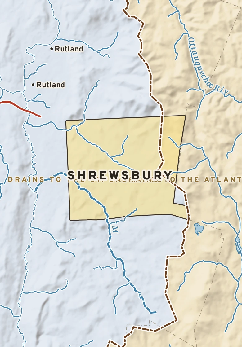 Atlas plate of Shrewsbury, Vermont.