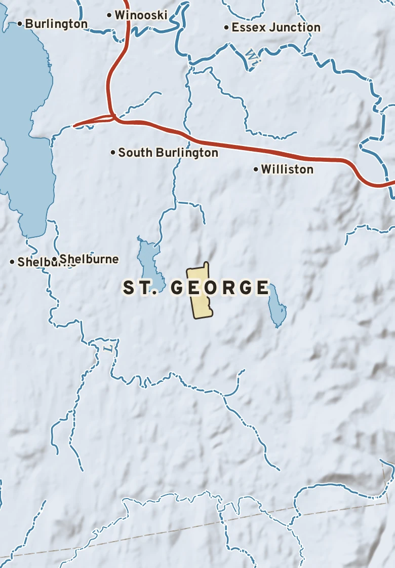 Atlas plate of St. George, Vermont.