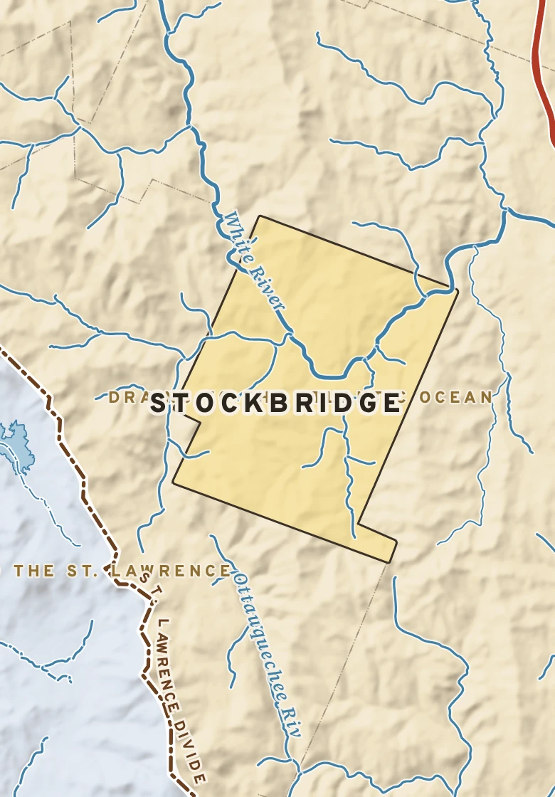 Atlas plate of Stockbridge, Vermont.