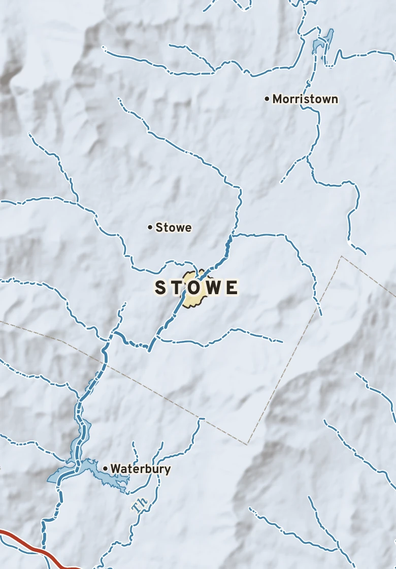 Atlas plate of Stowe, Vermont.