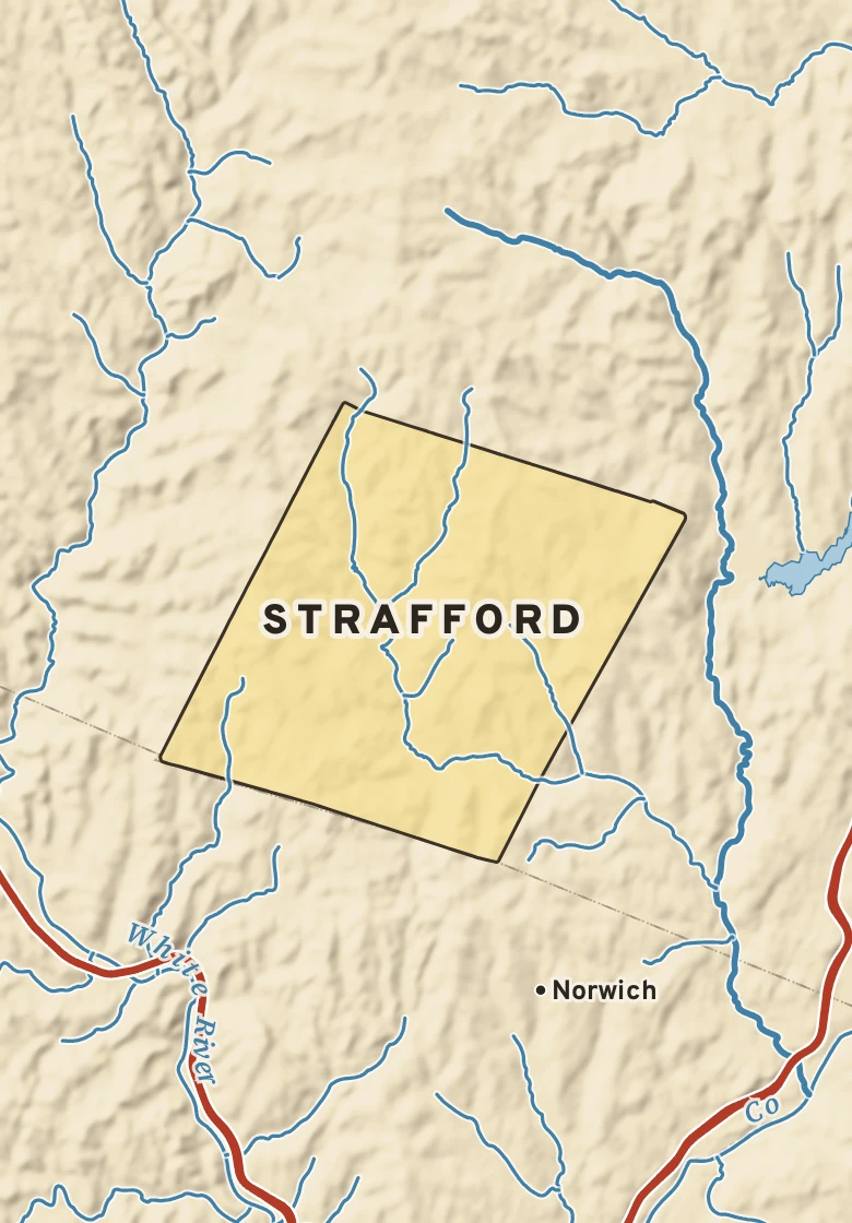 Atlas plate of Strafford, Vermont.