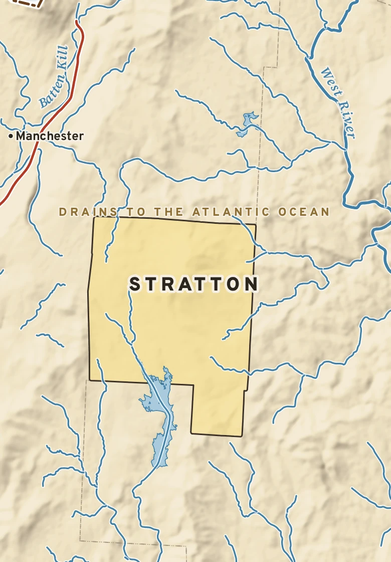 Atlas plate of Stratton, Vermont.