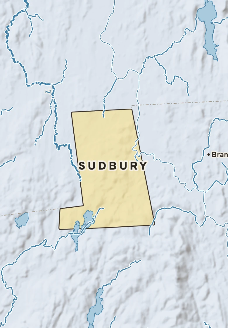 Atlas plate of Sudbury, Vermont.
