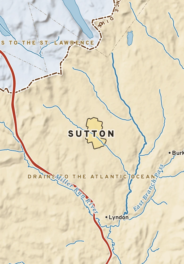 Atlas plate of Sutton, Vermont.