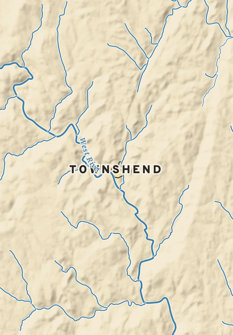 Atlas plate of Townshend, Vermont.