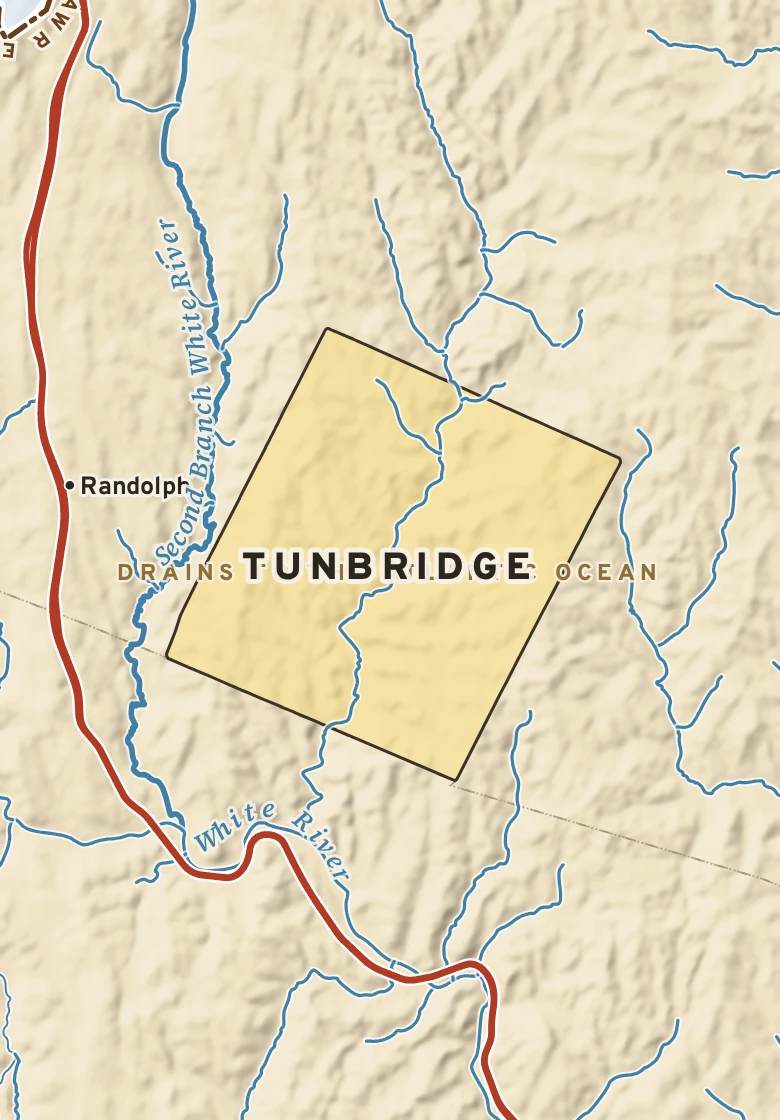 Atlas plate of Tunbridge, Vermont.