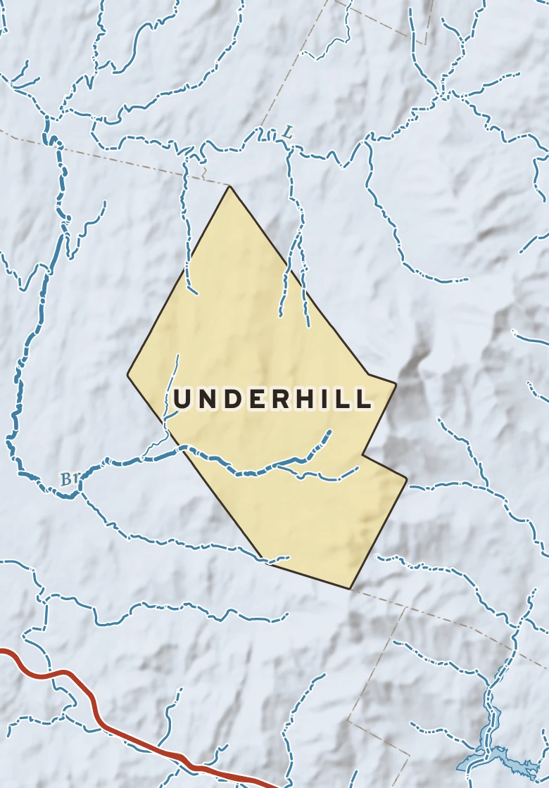 Atlas plate of Underhill, Vermont.