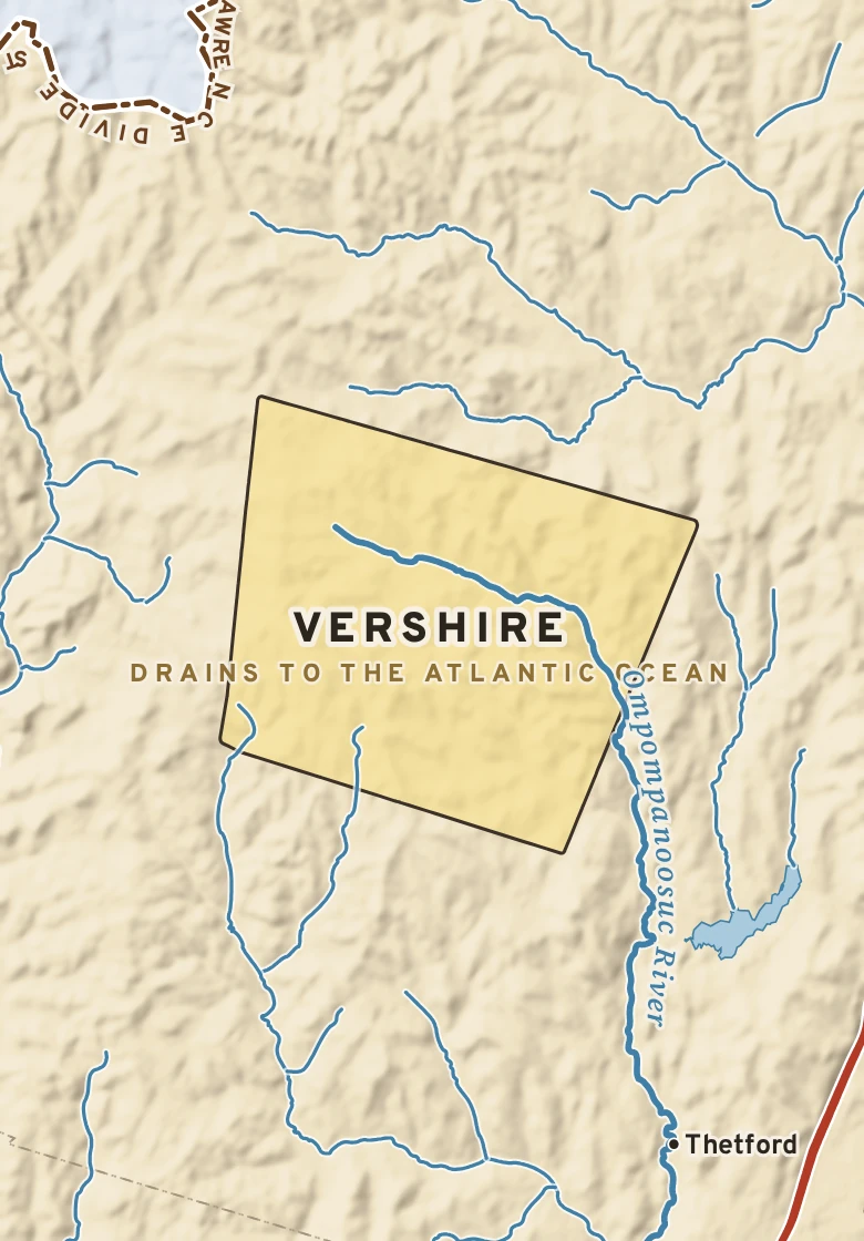 Atlas plate of Vershire, Vermont.