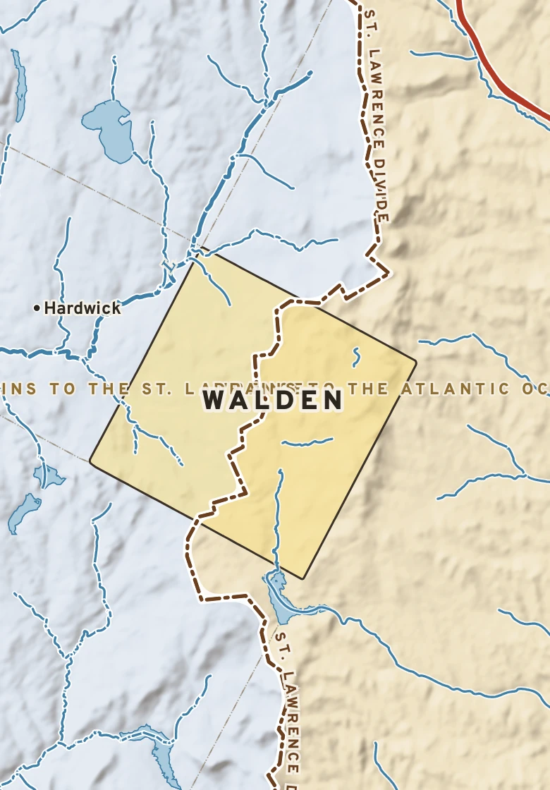 Atlas plate of Walden, Vermont.