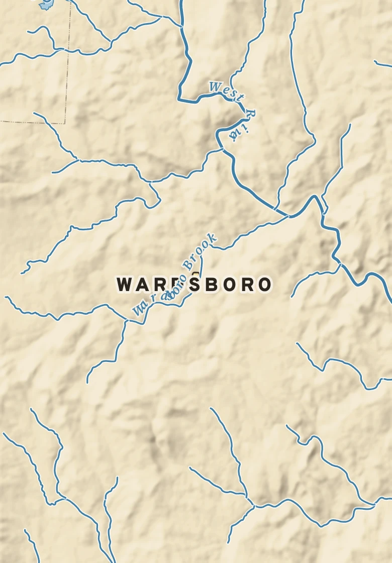 Atlas plate of Wardsboro, Vermont.
