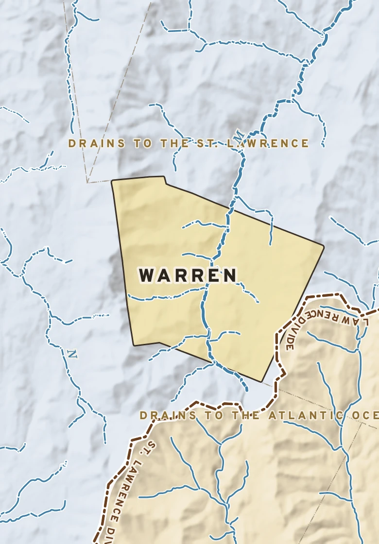 Atlas plate of Warren, Vermont.