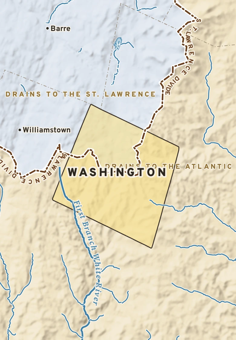 Atlas plate of Washington, Vermont.