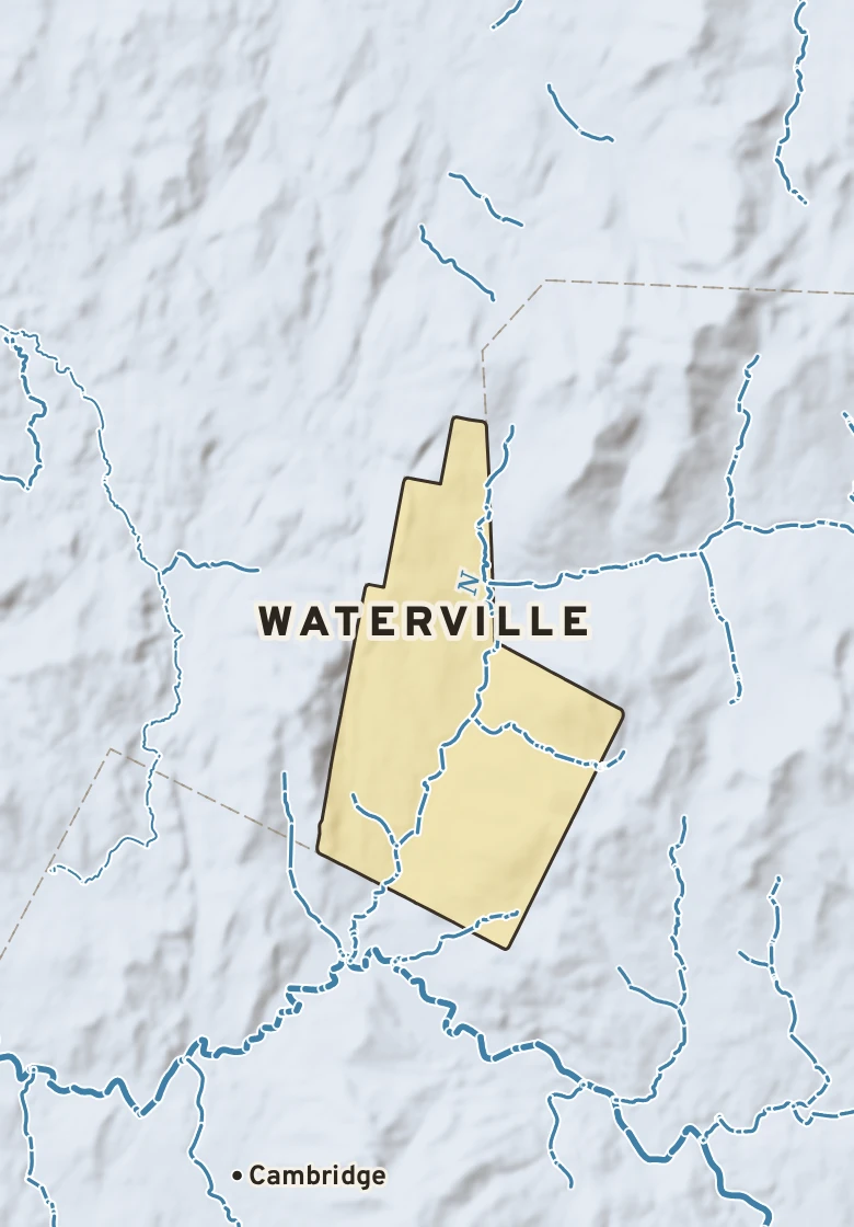 Atlas plate of Waterville, Vermont.