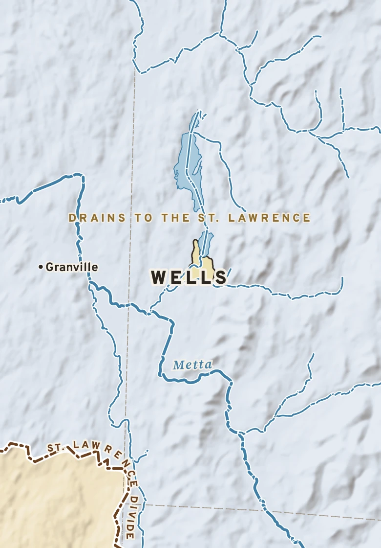 Atlas plate of Wells, Vermont.