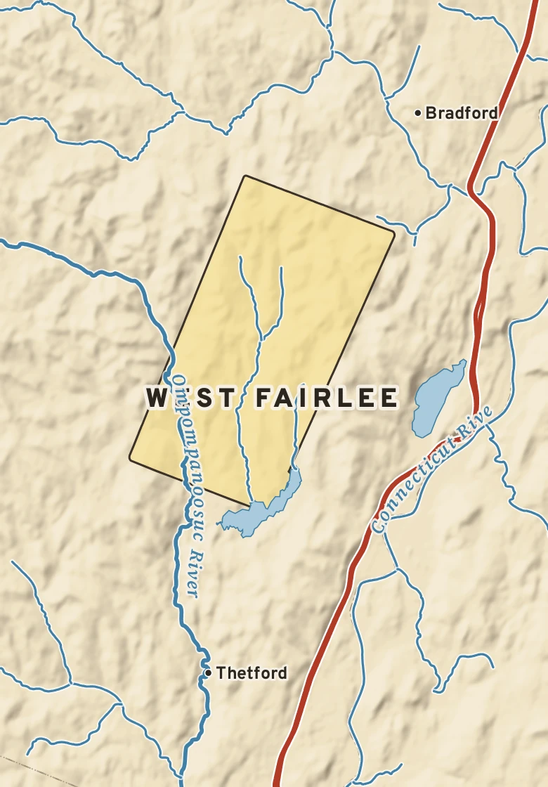 Atlas plate of West Fairlee, Vermont.