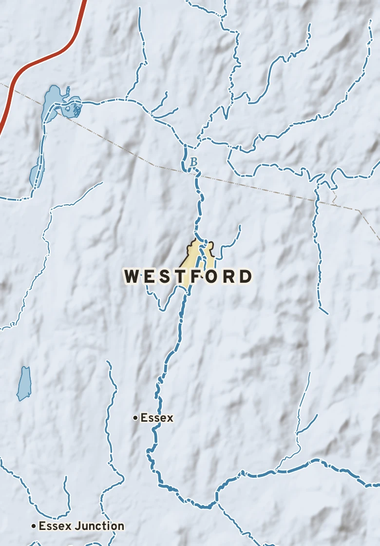 Atlas plate of Westford, Vermont.