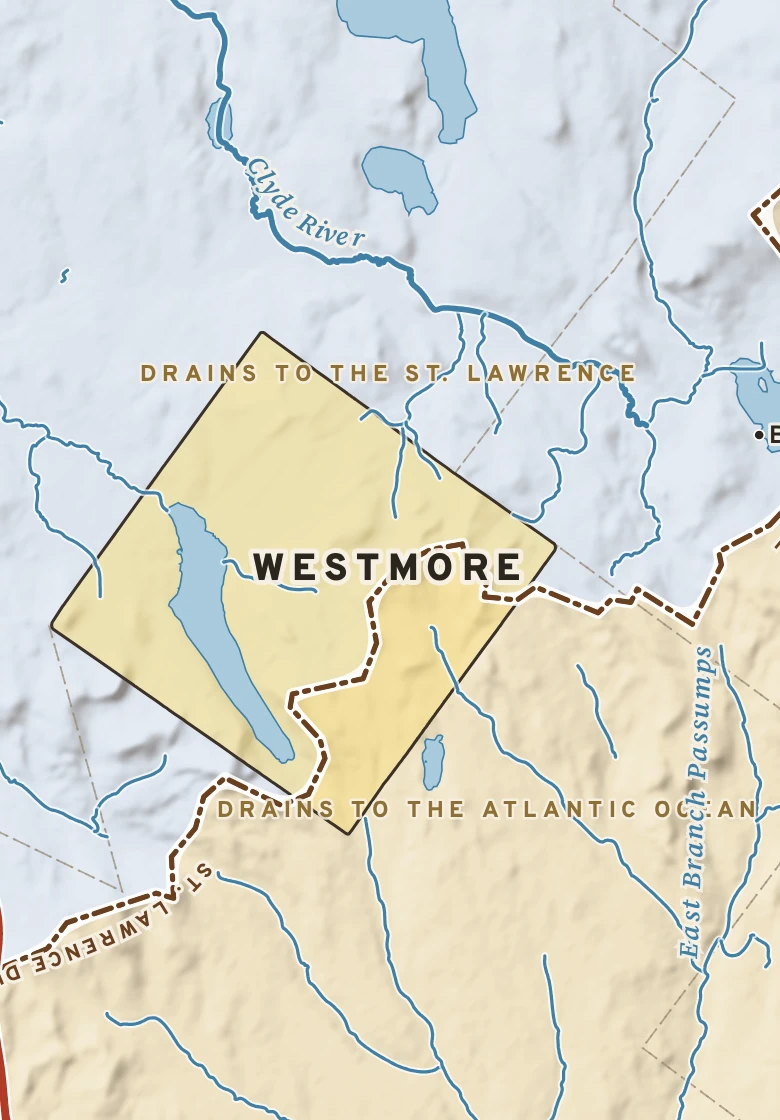 Atlas plate of Westmore, Vermont.