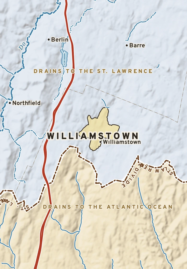 Atlas plate of Williamstown, Vermont.