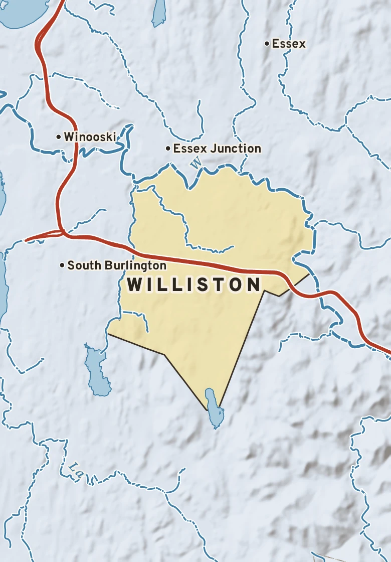 Atlas plate of Williston, Vermont.
