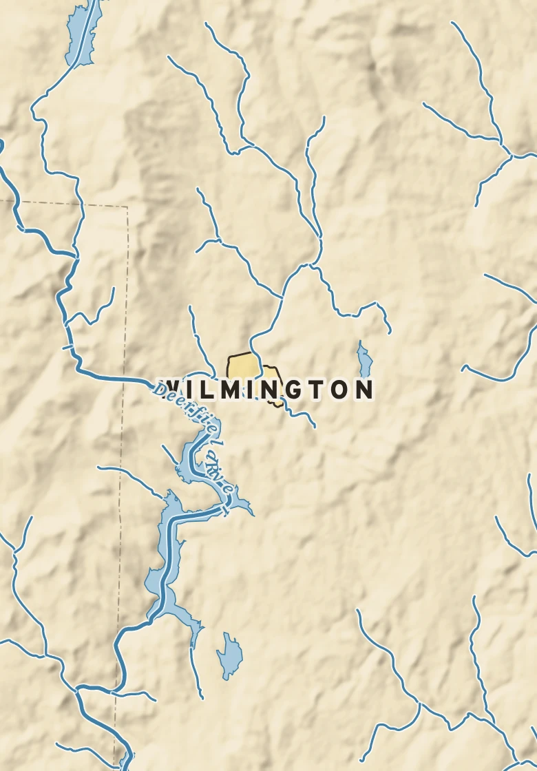 Atlas plate of Wilmington, Vermont.