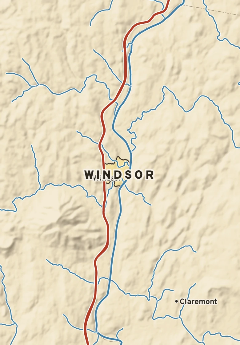 Atlas plate of Windsor, Vermont.