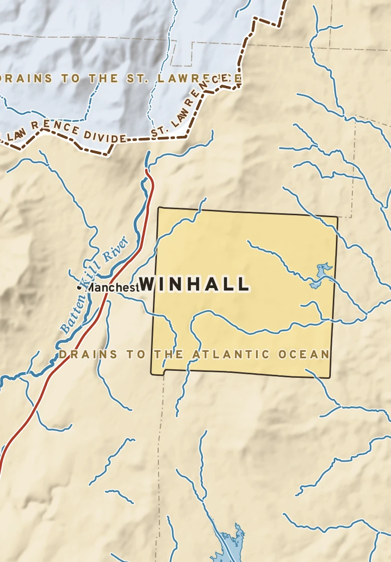 Atlas plate of Winhall, Vermont.