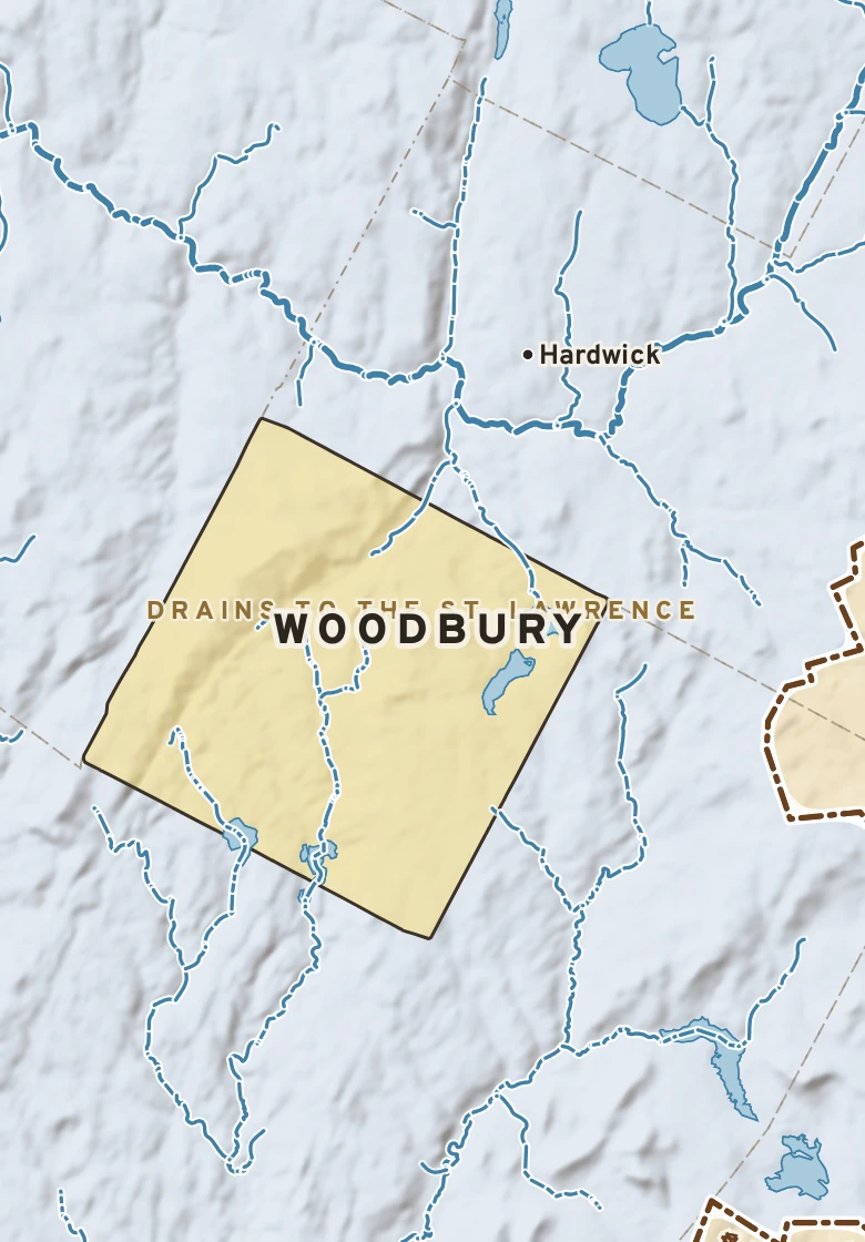 Atlas plate of Woodbury, Vermont.