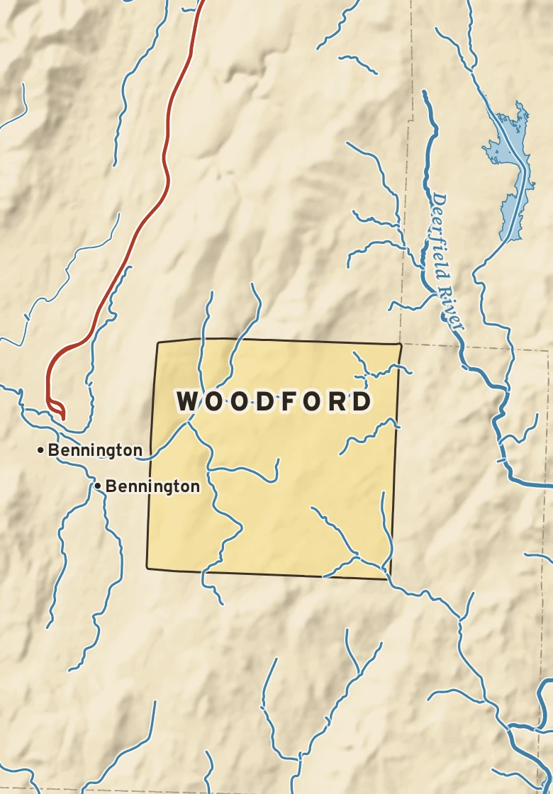 Atlas plate of Woodford, Vermont.
