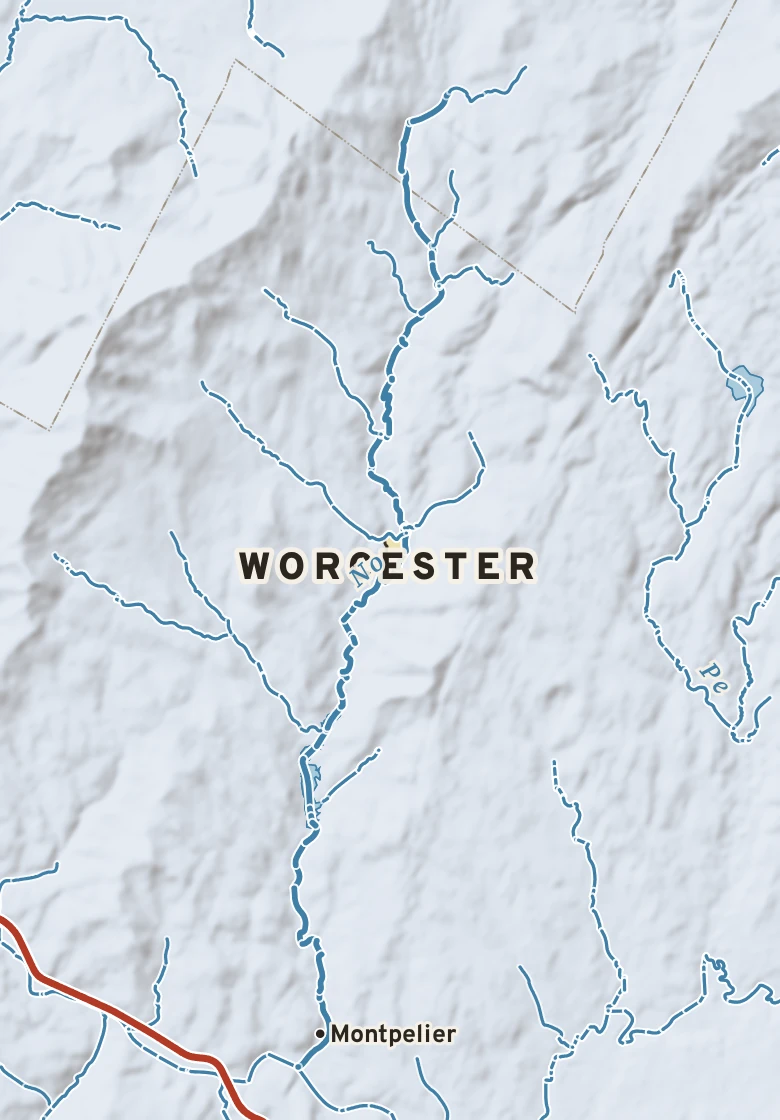 Atlas plate of Worcester, Vermont.