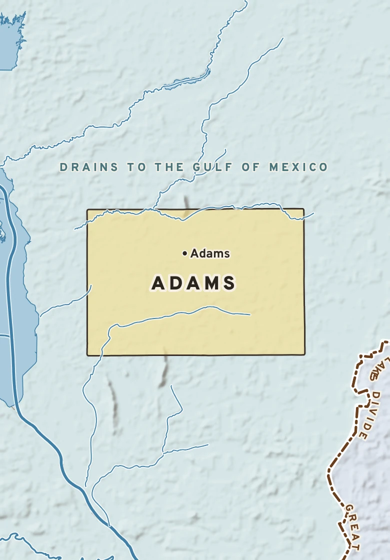 Atlas plate of Adams, Wisconsin.